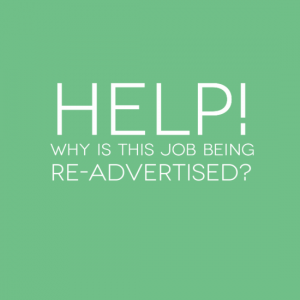 Help - Why is this job being re-advertised